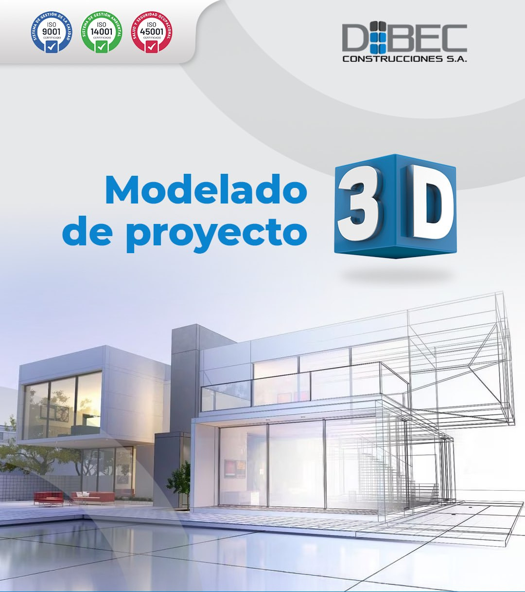 DIBEC Construcciones — Modelado y previsualización 3D de proyectos