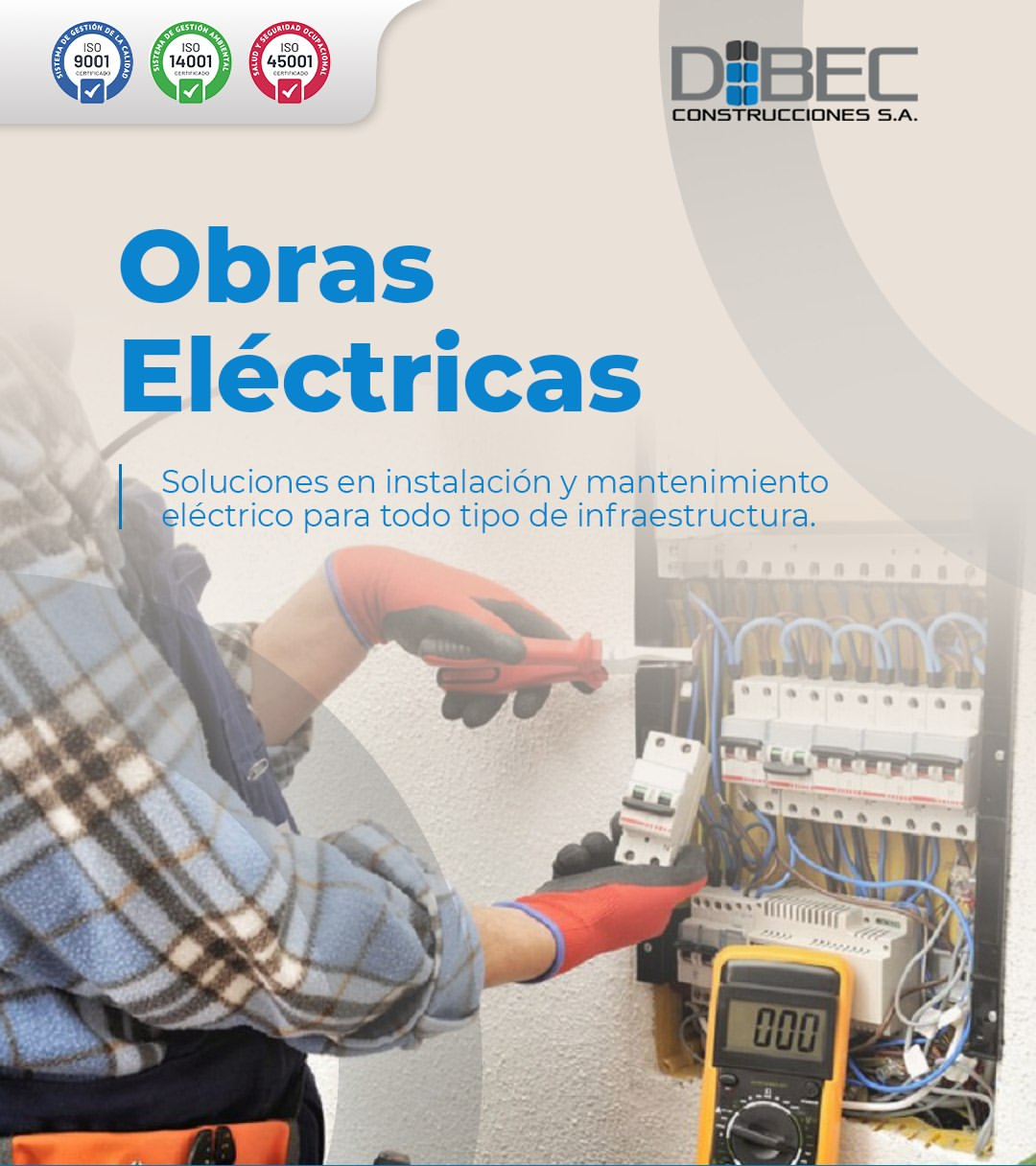 DIBEC Construcciones — Instalación y mantenimiento eléctrico para infraestructura